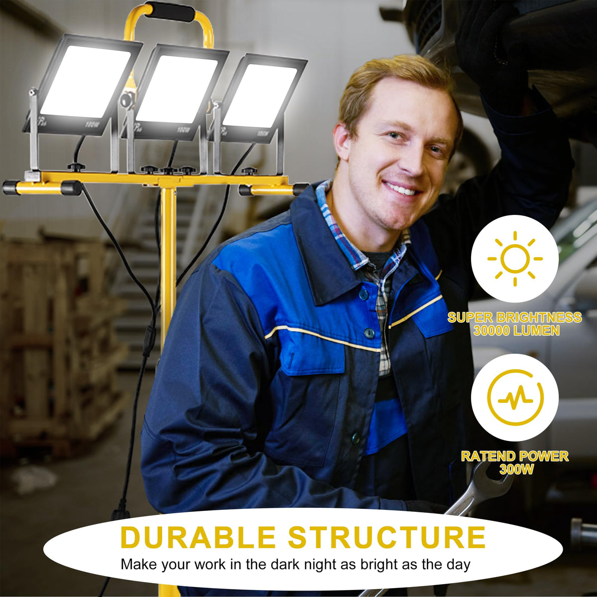 Aiptertet IP66 waterproof design withstands outdoor and dusty environments.
