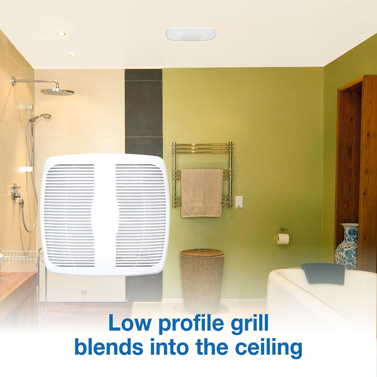 Air King AS50 3-inch duct collar enables efficient duct connections.