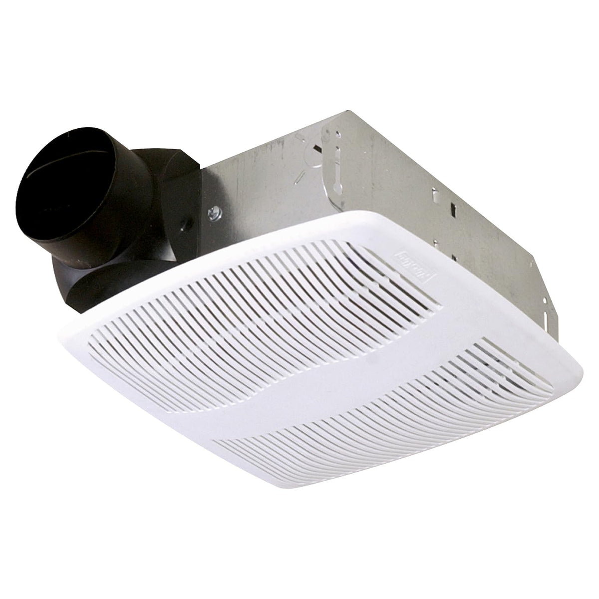 Air King AS50 grill in white for a clean, space-saving bathroom vent.