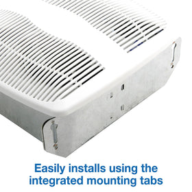 Air King AS50 housing shows compact 23-gauge construction for easy installation.
