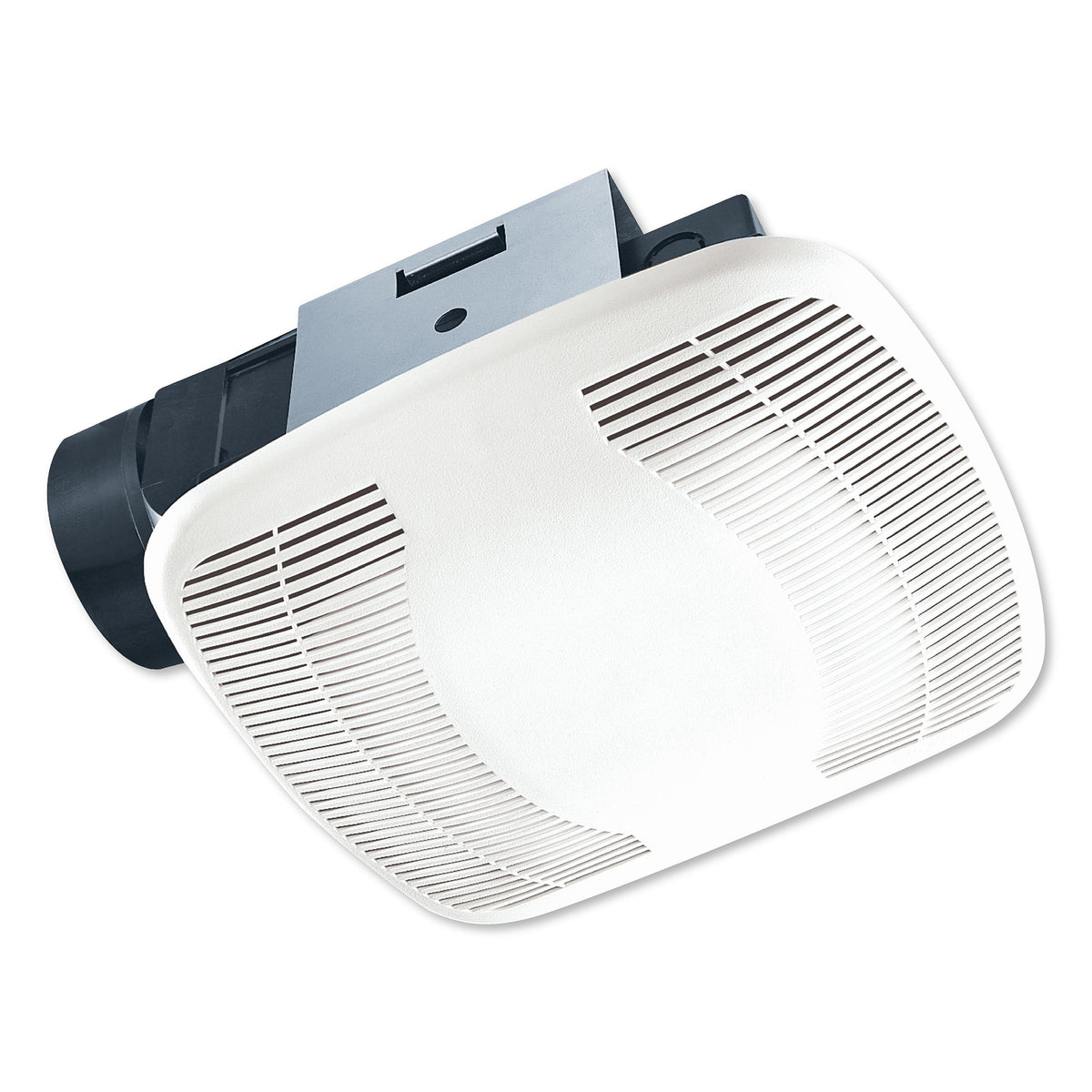 Air King BFQ90 snap-in bracket for quick ceiling installation.