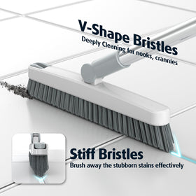 Air U+ adjustable stainless steel handle extends to reach high spots