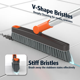 AIR U+ grout brush 180° swivel head reaches awkward corners with less bending