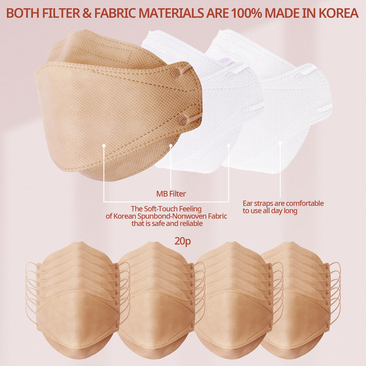 AIRAID KF94 breathable 3D ergonomic design for all-day comfort