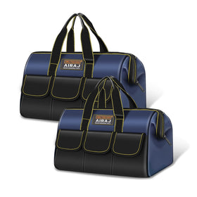 AIRAJ 14-inch wide-mouth tool bag for quick access during home repairs