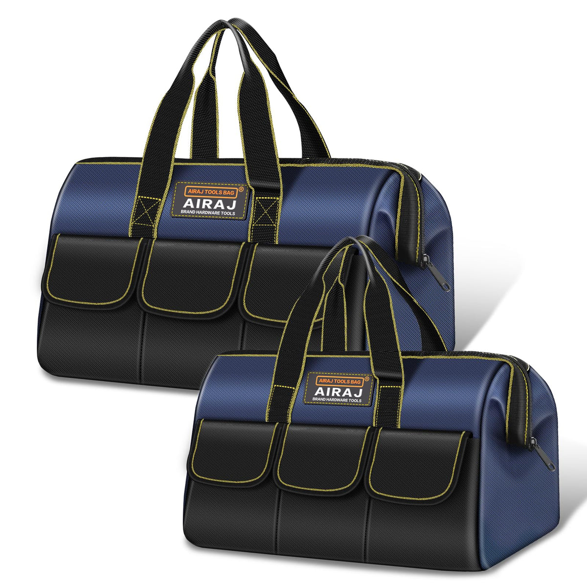 AIRAJ 18-inch open-mouth tool bag for quick access and organized storage