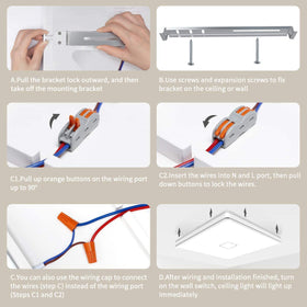 Airand ceiling light delivering 2050 lumens of clear brightness