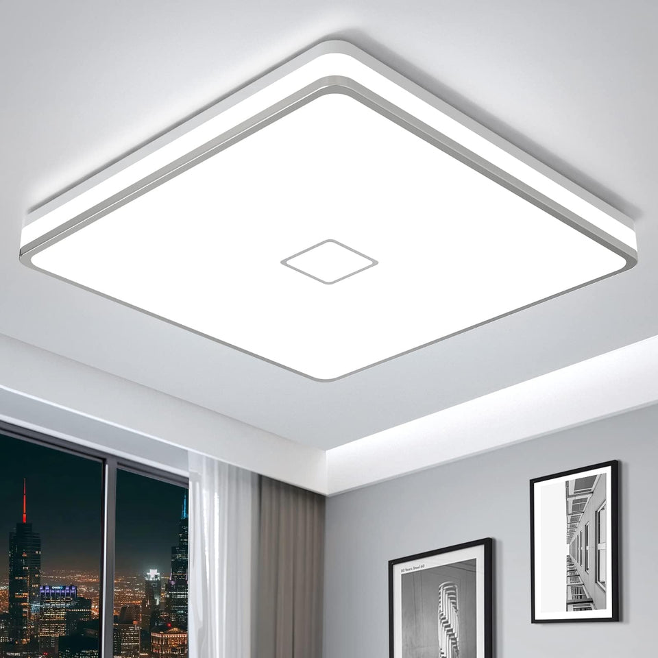 Airand ceiling light installation in progress with quick mounting