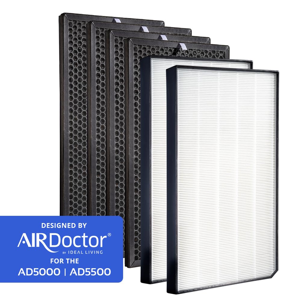 AirDoctor AD5500 carbon VOC filter reduces odors and chemical smells.