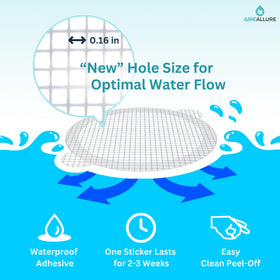 Aire Allure 100 pack drain catchers offer convenient clog protection.