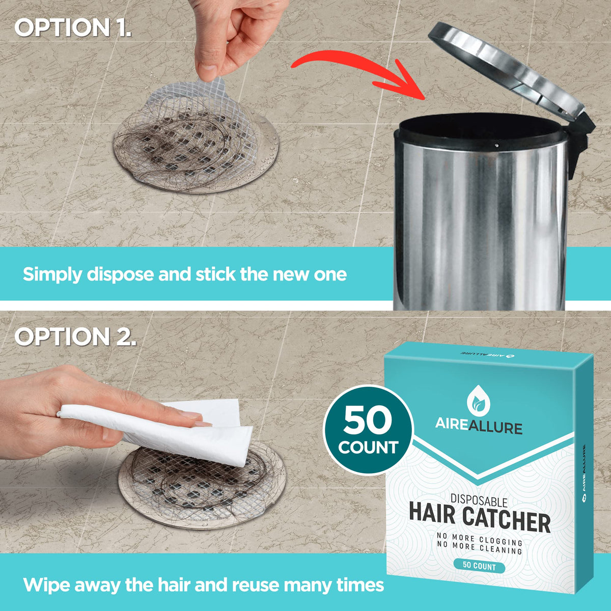 Aire Allure 50-pack provides convenient, sanitary solution for frequent bathroom upkeep.
