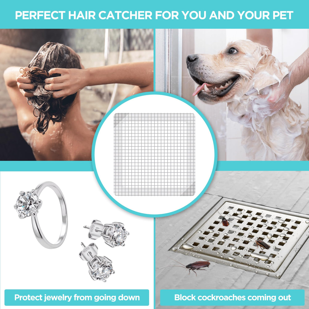 Aire Allure disposable drain covers keep bathrooms clean with a mess-free replacement.