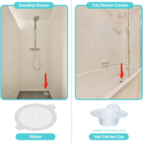 Aire Allure mess-free drain protection saves time and effort.