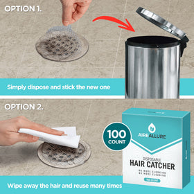 Aire Allure strong waterproof adhesive holds on metal plastic and tile surfaces.