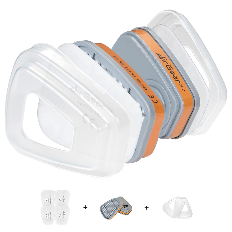 AirGearPro F-500 organic gas cartridge in package for easy replacement during painting.