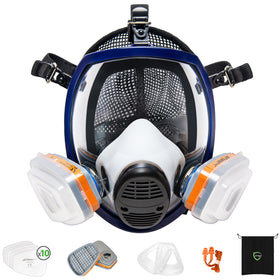 AirGearPro G-750 full face mask front view for painting and DIY protection