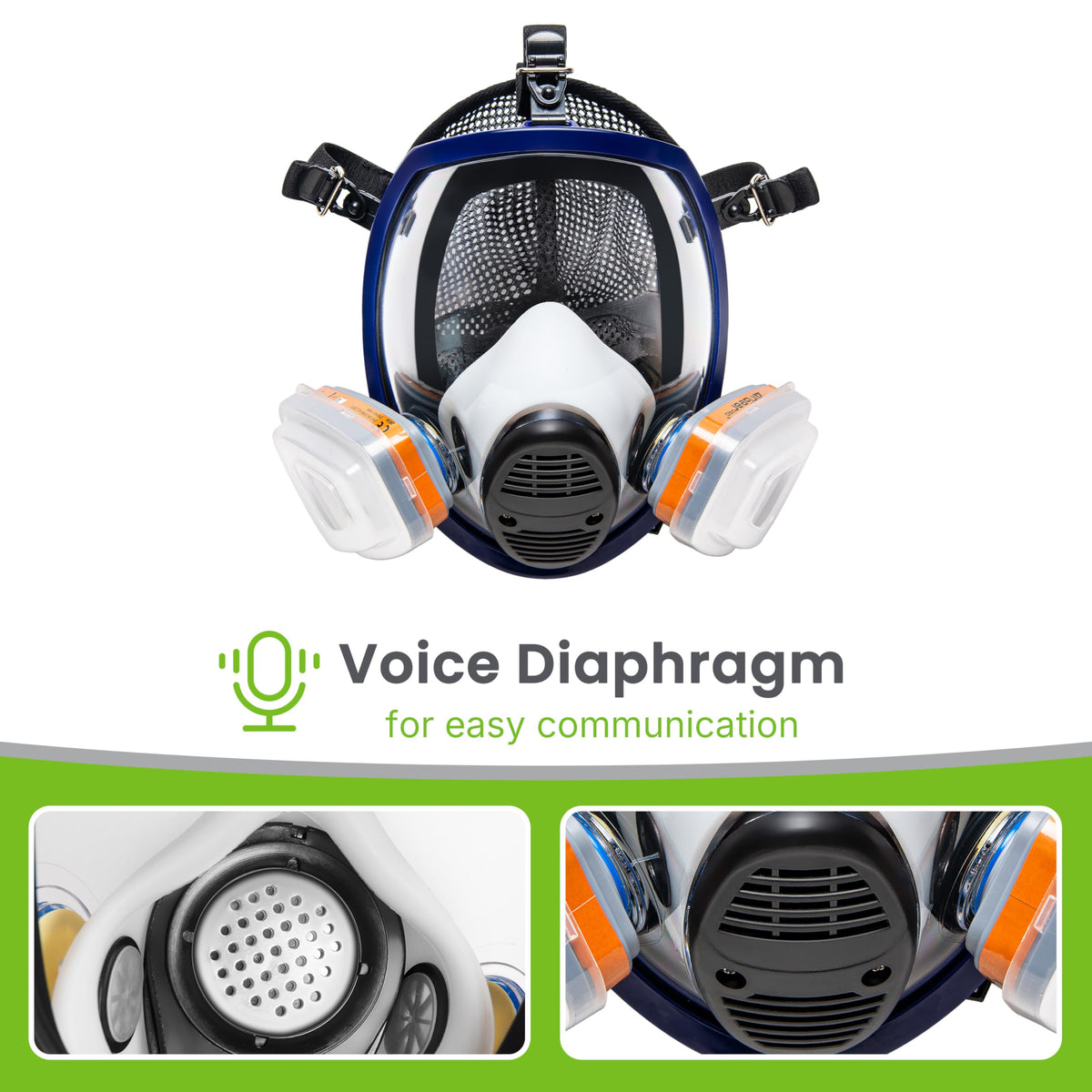 AirGearPro G-750 voice diaphragm enables easy on-site communication