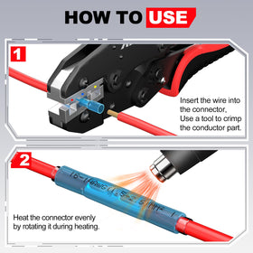 AirIC white waterproof seal assembly demonstrates moisture protection in outdoor wiring