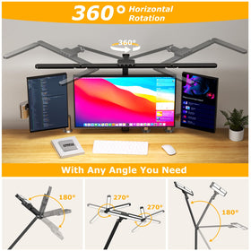 Airlonv LED desk lamp easy install clamp fits desks up to 3.54 inches