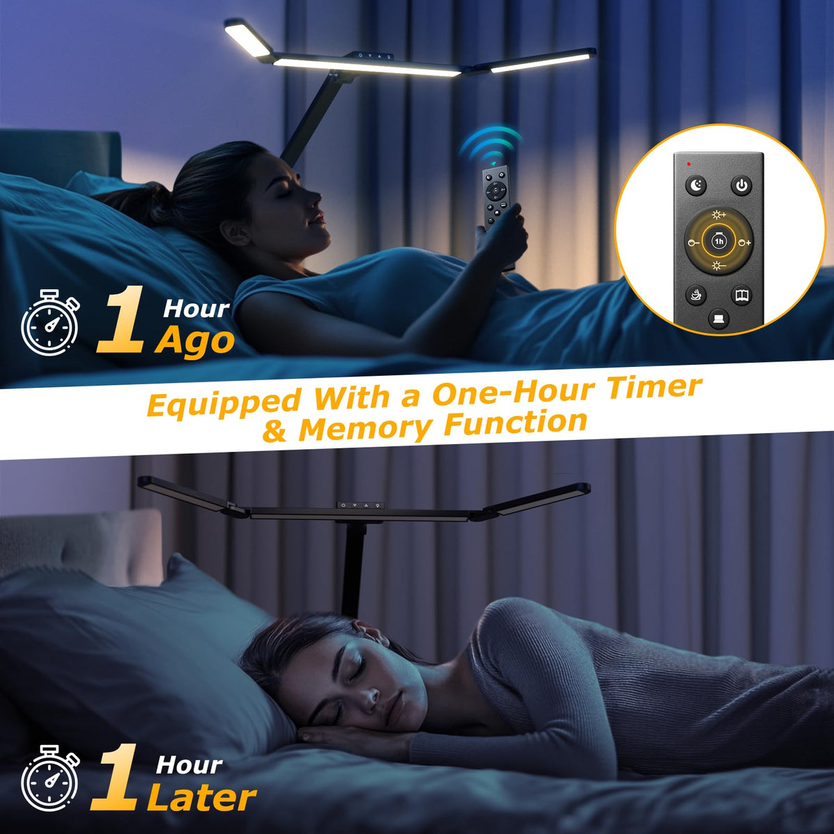 Airlonv LED desk lamp power adapter included for ready setup