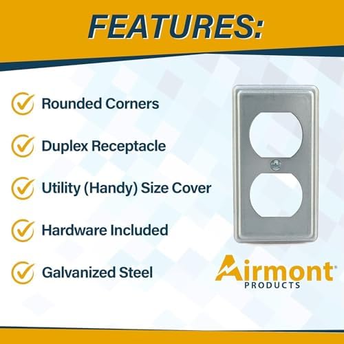 Airmont Outlet Box Kit duplex outlets mounted inside for a secure connection