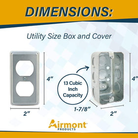 Airmont Outlet Box Kit grounding wires emphasize safe, reliable grounding