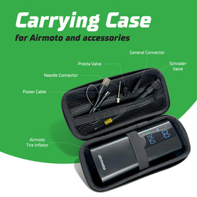 Airmoto Carrying Case interior velvet mesh cushions the device during rough-road travel.