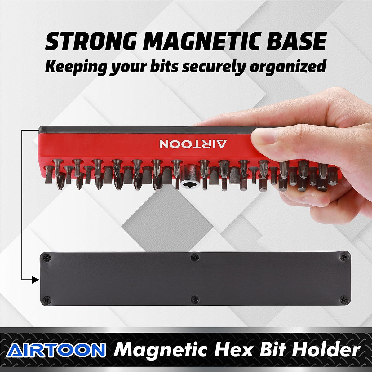 AirToon open design provides quick access and effortless bit removal.