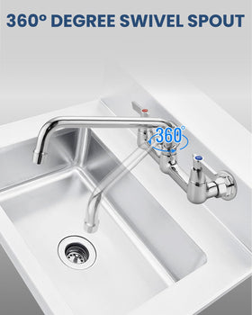 Airuida 1.8 GPM flow for quick fills in commercial sinks