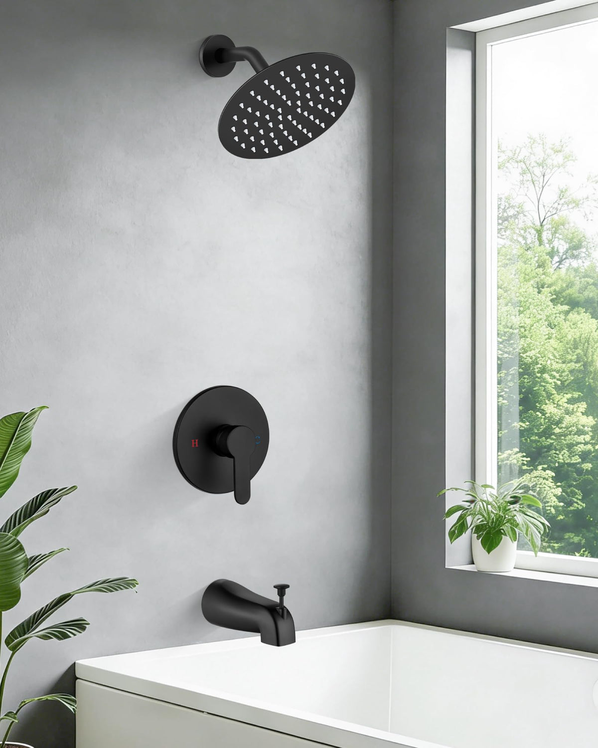 Airuida bathtub faucet complete trim for cohesive bathroom style and easy installation.