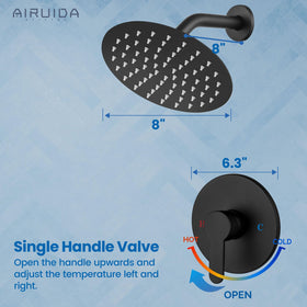 Airuida single-handle trim kit for precise temperature and flow control.