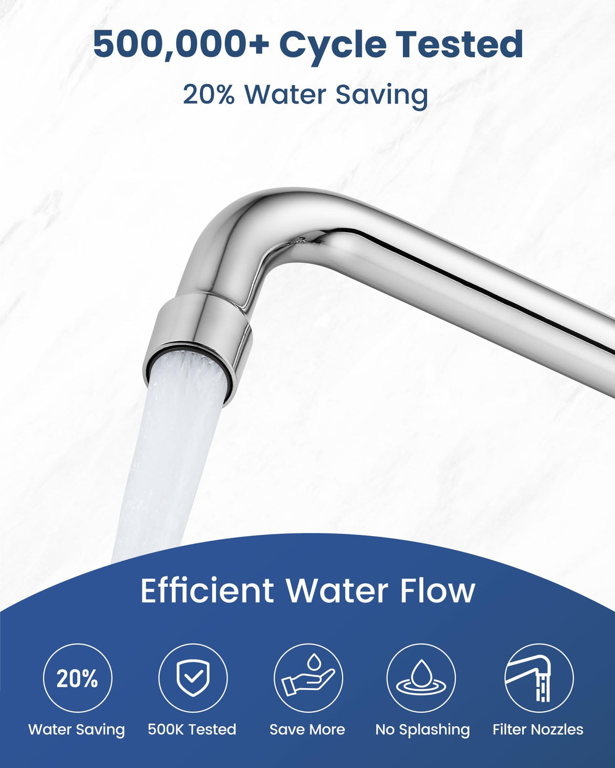 Airuida solid brass construction for durable commercial faucet use