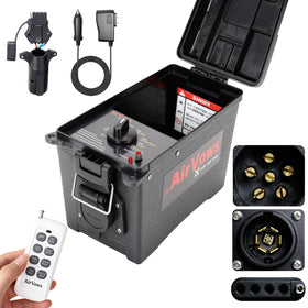 AirVows trailer light tester box with remote control enabling easy on-site testing
