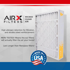 AIRx Filters Wicked Clean Air 16x25x5 label detail notes Lennox X6670 compatibility