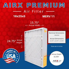 AIRx Filters Wicked Clean Air 16x25x5 pack of two highlights long-lasting replacements
