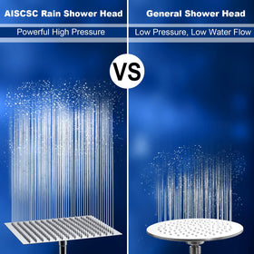 Aiscsc swivel brass ball connector allows versatile shower angles.