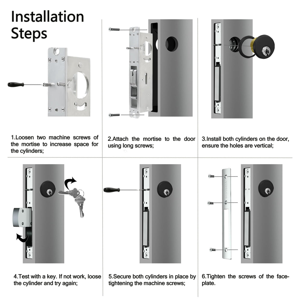 AIsecure concealed hardened pin design enhances lock safety against tampering
