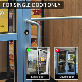 AIsecure brass faceplate offers secure mounting for storefront locks