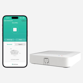 AiSeek Tuya ZigBee 3.0 Hub front view for space-saving smart home integration.