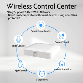 AiSeek Tuya ZigBee 3.0 Hub power cable included for quick setup.