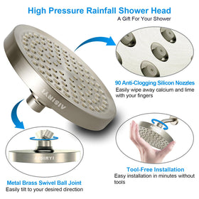 AISINYI 360-degree adjustable ball joint enables flexible spray direction