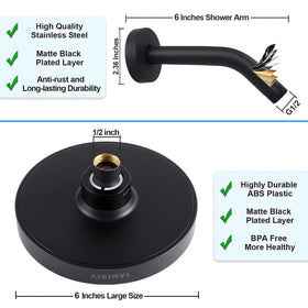 AISINYI standard G1/2 thread connection for quick shower head fit