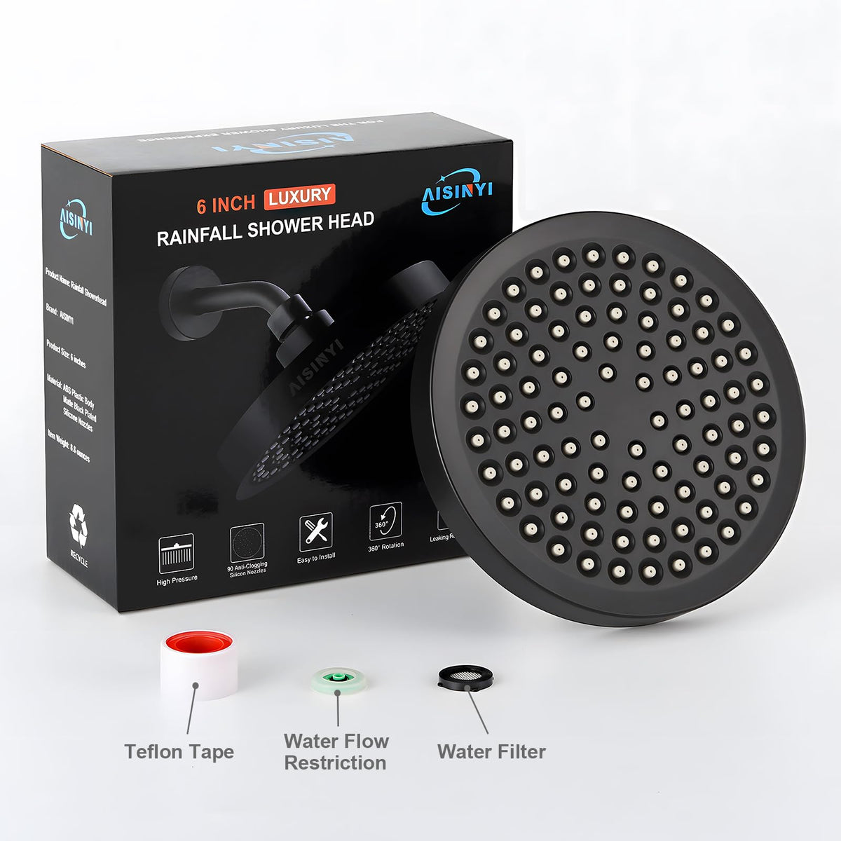 AISINYI water filter included helps improve fitting and water quality.