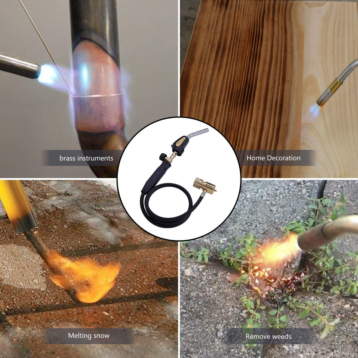 Aismrii torch in a workshop with a visible flame