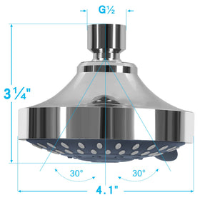 AISOSO 360-degree rotating joint allows flexible shower angles.