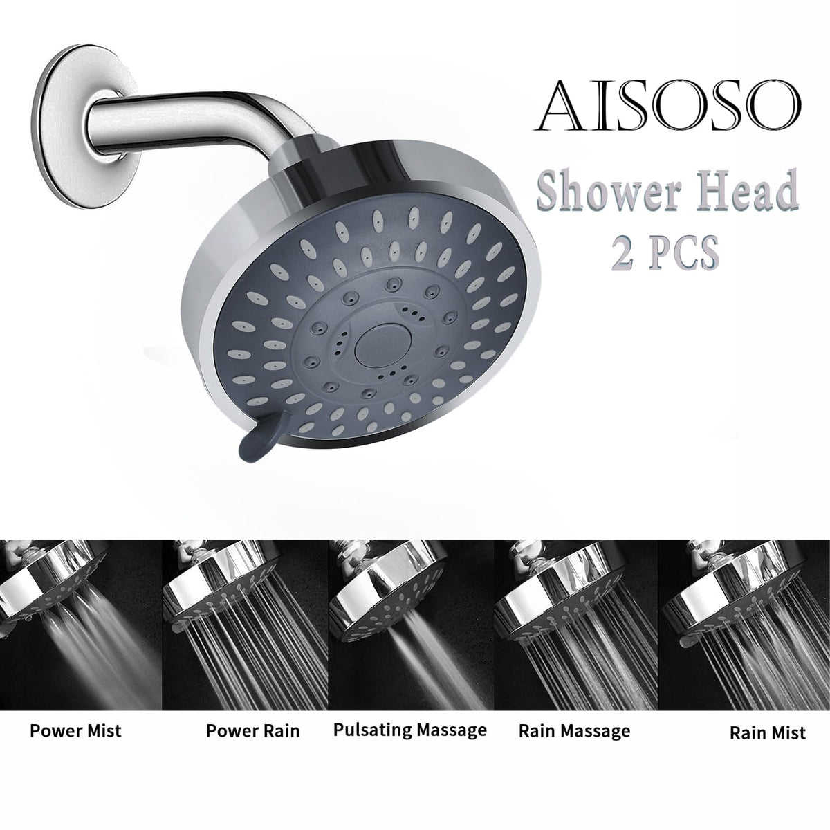 AISOSO 5-function lever enables customizable shower experiences.