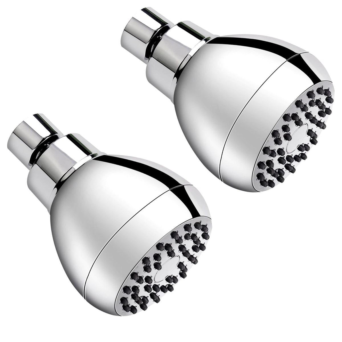 AISOSO high-pressure shower head in chrome with 360° rotation for versatile spray.