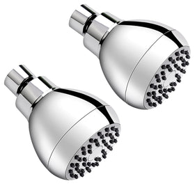 AISOSO high-pressure shower head in chrome with 360° rotation for versatile spray.