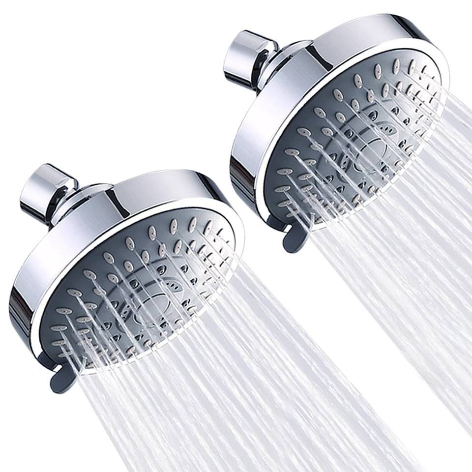 AISOSO shower head 2-pack for a refreshed bathroom upgrade with strong spray.
