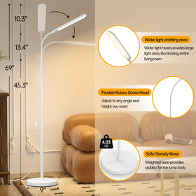 Color-temperature range supports cozy evenings and focused reading.
